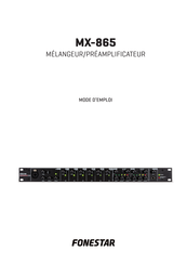 FONESTAR MX-865 Mode D'emploi
