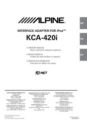 Alpine KCA-420i Mode D'emploi