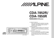 Alpine CDA-7852R Mode D'emploi