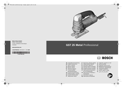 Bosch GST 25 Metal Professional Notice Originale