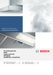 Bosch DUL62FA21 Notice D'utilisation