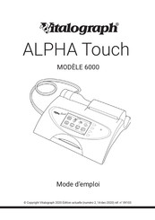 Vitalograph ALPHA Touch 6000 Mode D'emploi