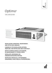 Purmo OPTIMO 500 Notice D'installation, D'utilisation Et De Maintenance