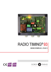 Gorgy Timing RADIO TIMING 93 Mode D'emploi