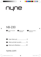 Nyne NB-230 Manuel Utilisateur