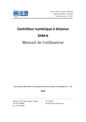 Huaming SHM-K Manuel De L'utilisateur