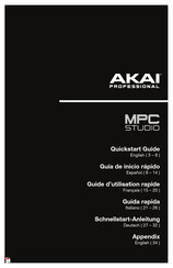 Akai Professional MPC Studio mk2 Guide D'utilisation Rapide
