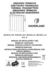 Haverland RC-E Série Manuel D'installation Et Utilisation
