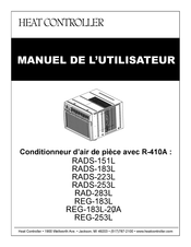 Heat Controller REG-183L-20A Manuel De L'utilisateur