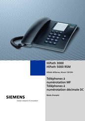 Siemens HiPath 5000 RSM Mode D'emploi
