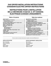 Whirlpool MGD6000AW Instructions Pour L'installation
