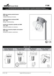 Cooper Crouse-Hinds NVMVM1MC075 Instructions D'installation Et De Maintenance