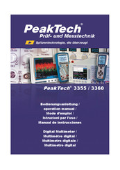 PeakTech 3355 Mode D'emploi