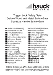 Hauck Deluxe Wood and Metal Safety Gate Mode D'emploi
