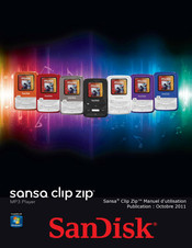 SanDisk Sansa clip zip Manuel D'utilisation