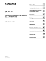 Siemens SIMATIC NET SCALANCE XR526-8C Instructions De Service