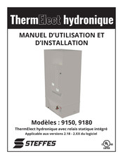 Steffes ThermElect hydronique 9150 Manuel D'utilisation Et D'installation