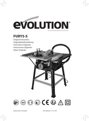 Evolution FURY5-S Notice Originale