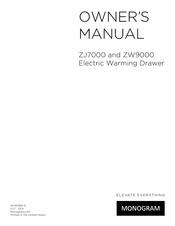 Monogram ZW9000 Manuel De L'utilisateur