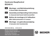 Becker Centronic EasyControl EC242-II Notice De Montage Et D'utilisation