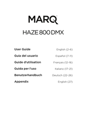Marq Haze 800 DMX Guide D'utilisation
