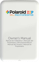 Zink Polaroid ZIP Manuel De L'utilisateur