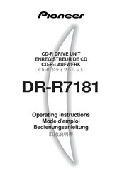 Pioneer DR-R7181 Mode D'emploi