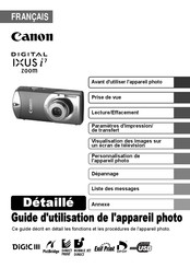 Canon DIGITAL IXUS i7 zoom Guide D'utilisation