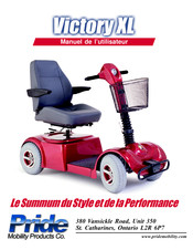 Pride Mobility Products Victory XL Manuel De L'utilisateur