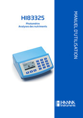 Hanna Instruments HI83325 Manuel D'utilisation