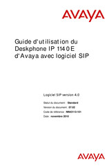 Avaya 1140E Guide D'utilisation