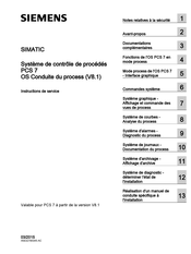 Siemens SIMATIC PCS 7 Instructions De Service