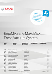 Bosch MaxoMixx Fresh Vacuum System Manuel D'utilisation