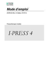 I-Tech I-PRESS 4 Mode D'emploi