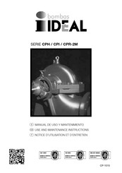 BOMBAS IDEAL CPR 100-315/2M Notice D'utilisation Et D'entretien