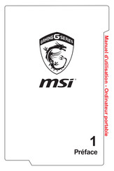 MSI GGS70 6QE Manuel D'utilisation