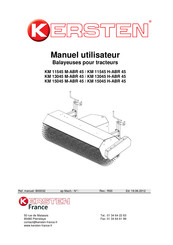 Kersten KM 13045 H-ABR 45 Manuel Utilisateur