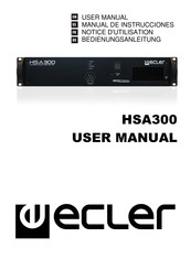 Ecler HSA300 Notice D'utilisation