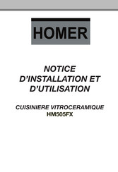 Homer HM505FX Notice D'installation Et D'utilisation Succincte