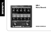T.C. Electronic NR-1 Nova Reverb Mode D'emploi