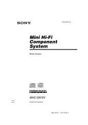 Sony MHC-GN70V Mode D'emploi
