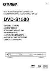 Yamaha DVD-S1500 Mode D'emploi