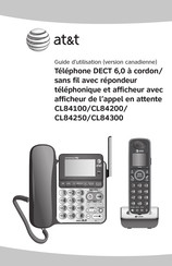 AT&T DECT 6.0 CL84100 Guide D'utilisation
