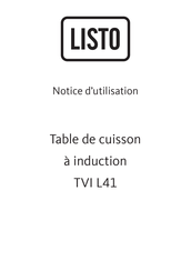 Listo TVI L41 Notice D'utilisation