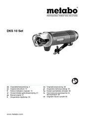 Metabo DKS 10 Set Notice D'utilisation