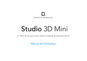 Definitive Technology Studio 3D Mini Manuel De L'utilisateur