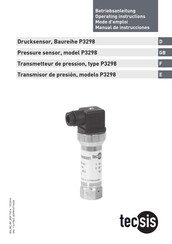 Tecsis P3298 Mode D'emploi