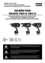Max Re-Bar-Tier RB398S Mode D'emploi Et Consignes De Sécurité