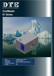 Dutch Thermal Engineering DTE CoolMaster K1 Série Mode D'emploi