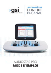 GSi AUDIOSTAR PRO Mode D'emploi